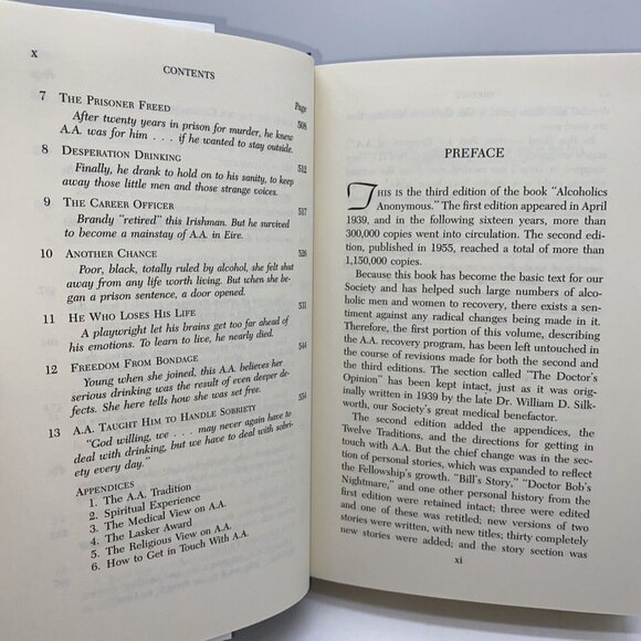 Alcoholics Anonymous 3rd Edition Hardcover Book Dust Jacket AA - Picture 9 of 16